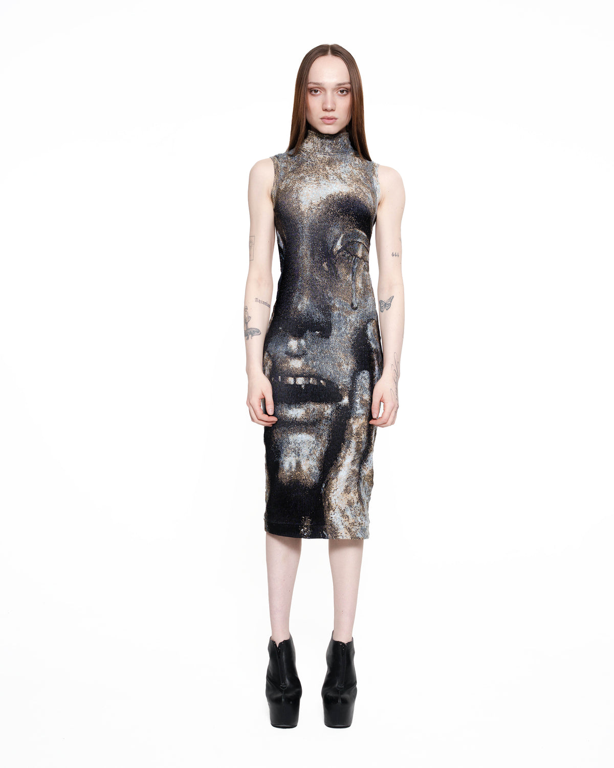 COVET fine knit dress PATINA