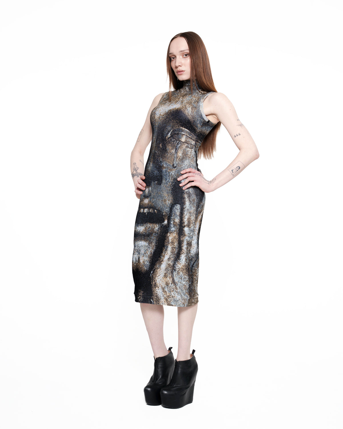 COVET fine knit dress PATINA