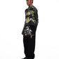 CANINE fine knit distressed turtleneck GREEN