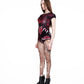 CANINE fine knit playsuit RED