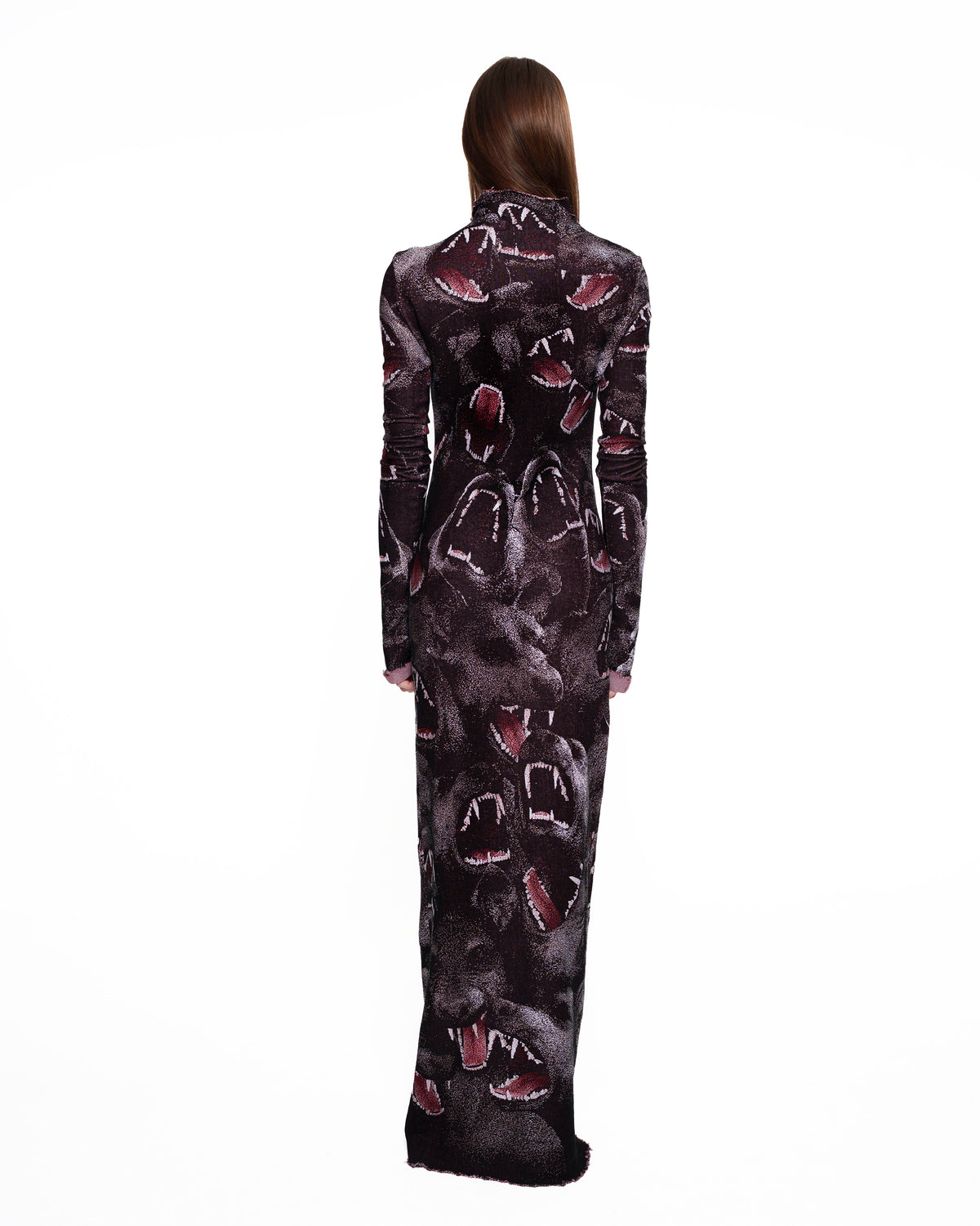 CANINE fine knit distressed gown