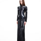 LATEX fine knit gown