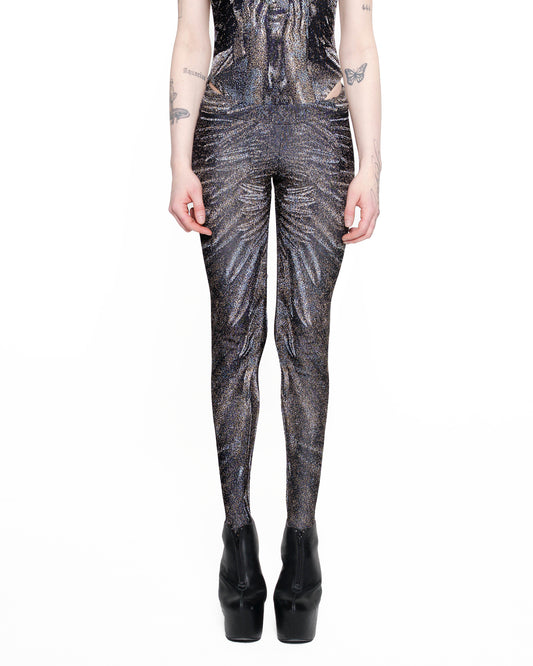WING fine knit leggings PATINA