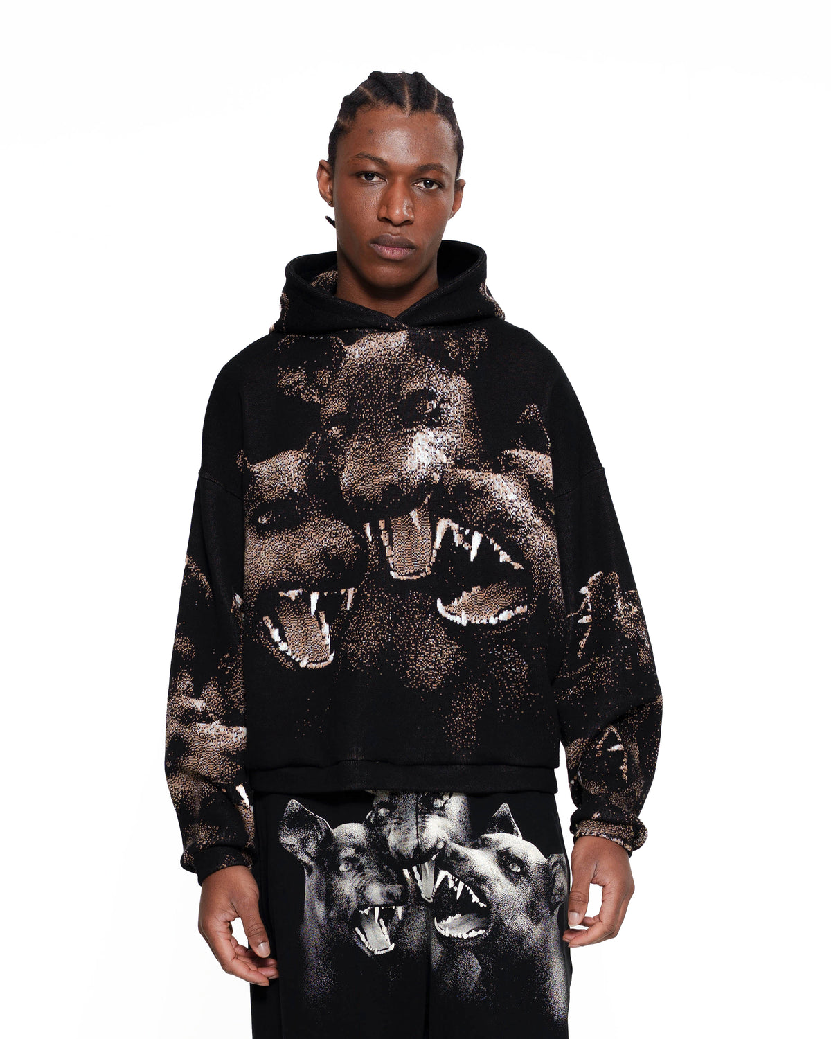 CEBERUS heavy knit hoodie