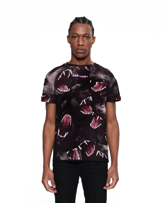 CANINE fine knit t-shirt