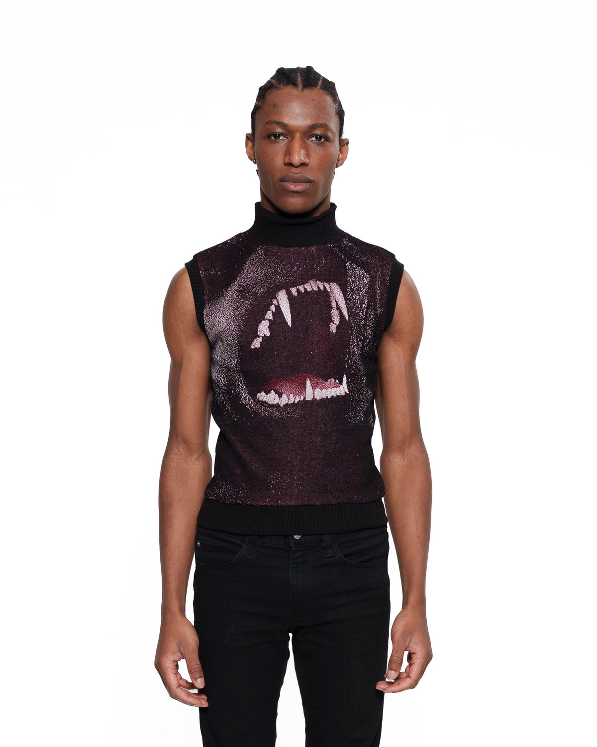 CANINE fine knit vest