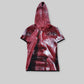 BLOOD OATH hooded fine knit top