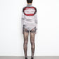 GAUGE distressed turtleneck white