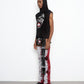 GAUGE hooded fine knit vest