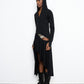 STUD detachable high low dress