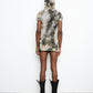 DIRT fine knit wrap skirt
