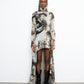 DIRT fine knit high low dress