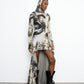 DIRT fine knit high low dress