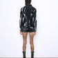 LATEX fine knit turtleneck