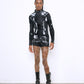 LATEX fine knit shorts