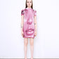 FLARE fine knit mini dress