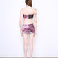 SKULL fine knit reversible cross dress