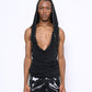 STUD hooded top black