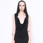 STUD hooded top black