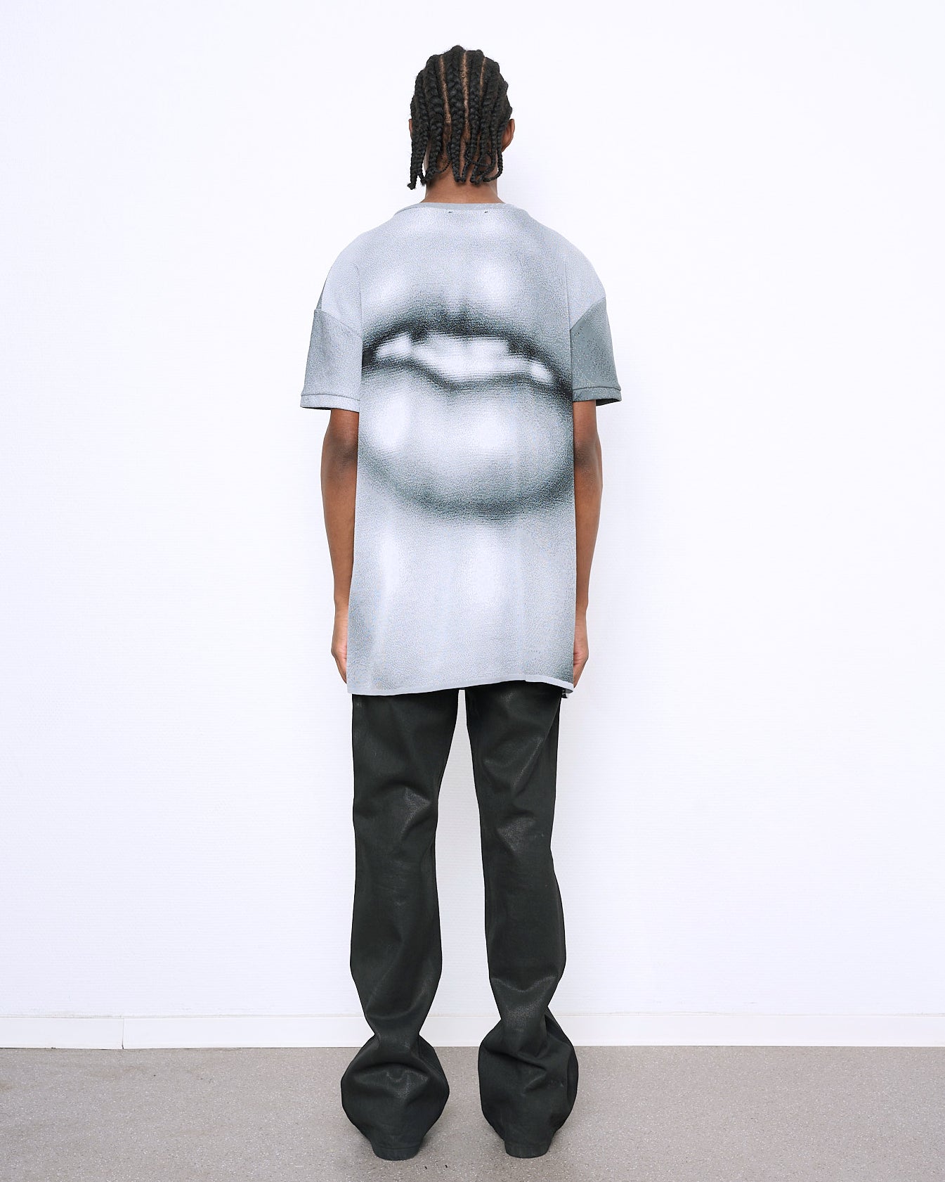 FLARE fine knit t-shirt