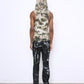 STUD hooded top dirt