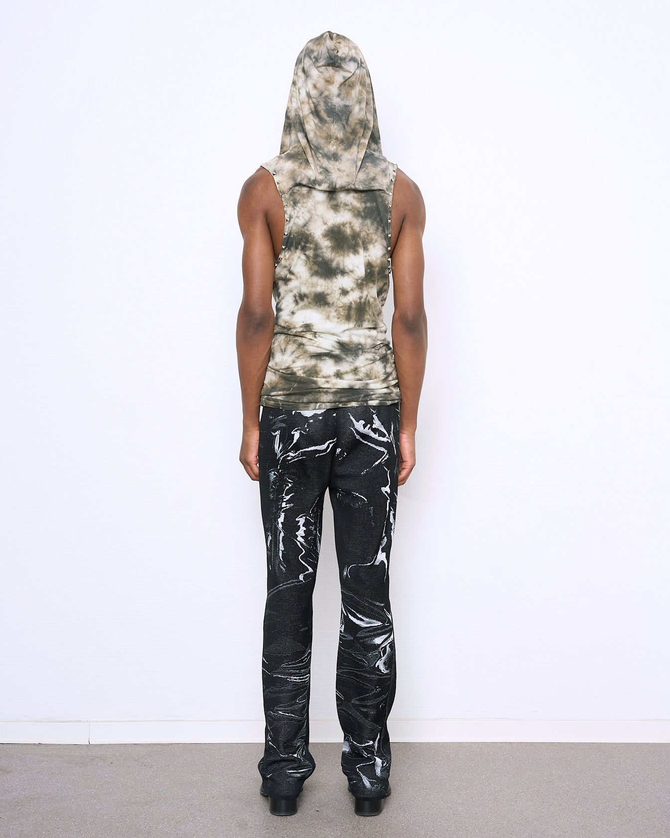 STUD hooded top dirt