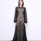 LACE hooded gown