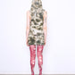 STUD hooded top dirt
