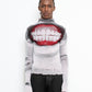 GAUGE distressed turtleneck white