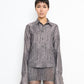 STUD printed button down shirt
