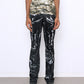 LATEX fine knit trousers