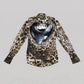 CHEETAH printed button down shirt