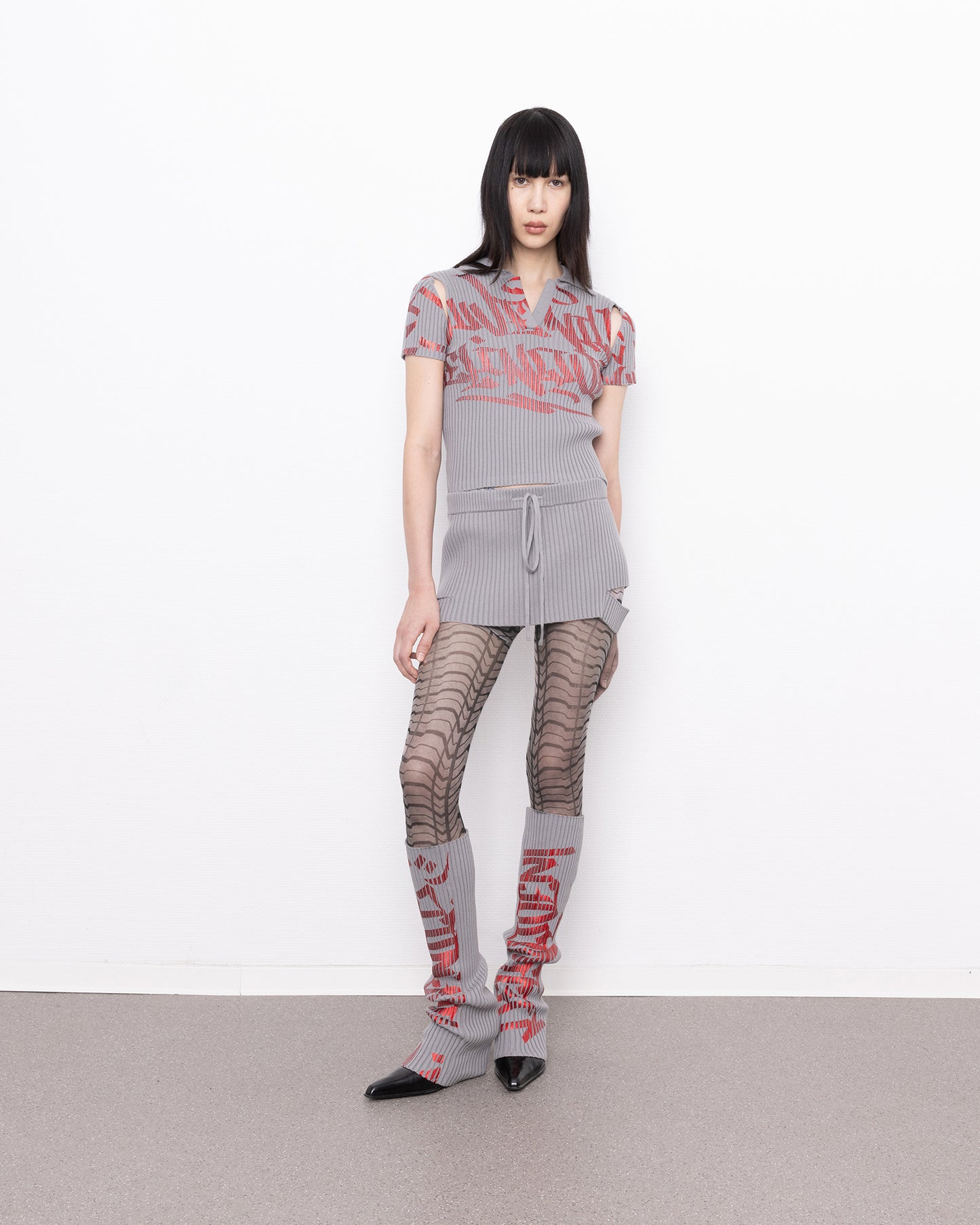 delinquent skirt grey