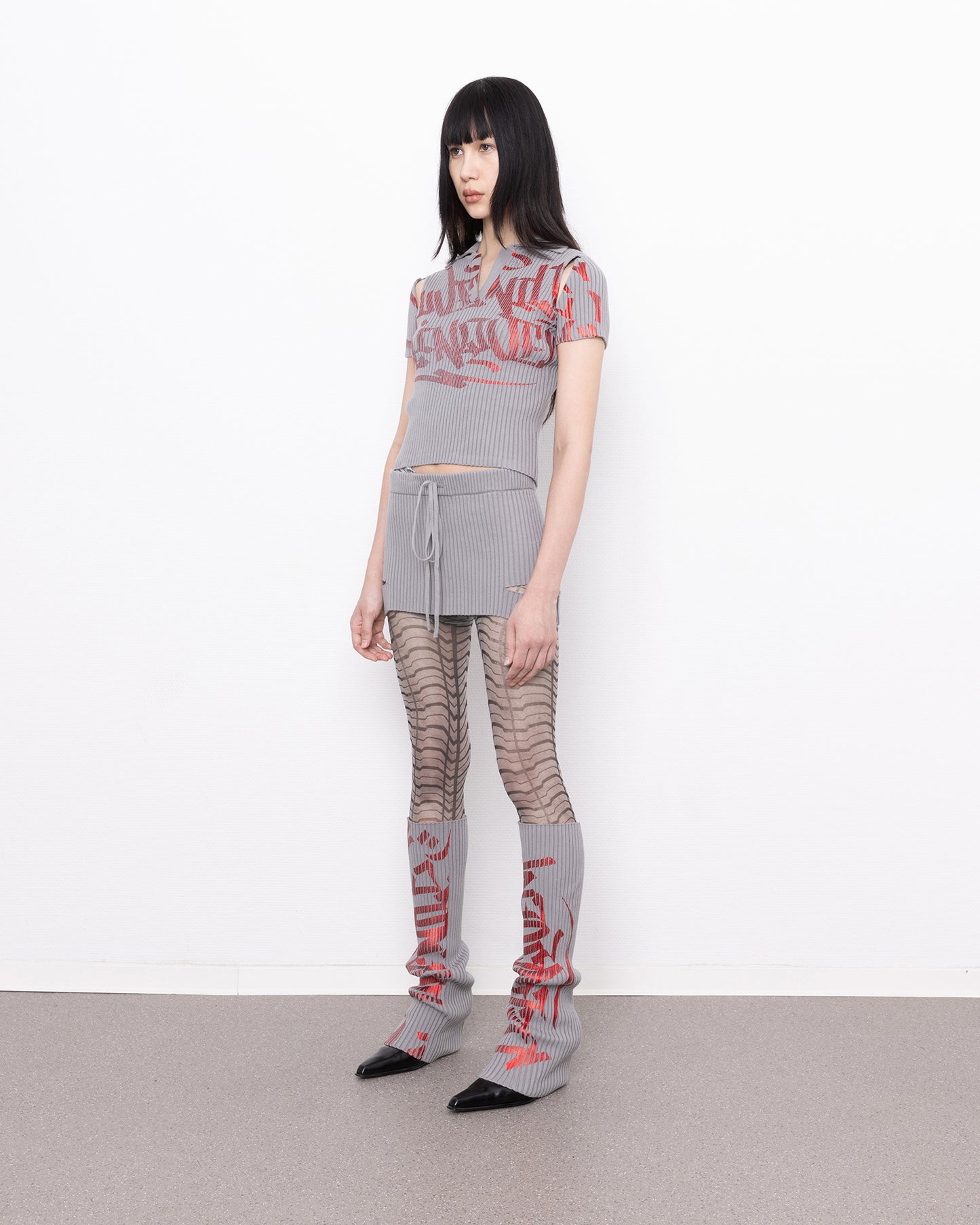 delinquent skirt grey