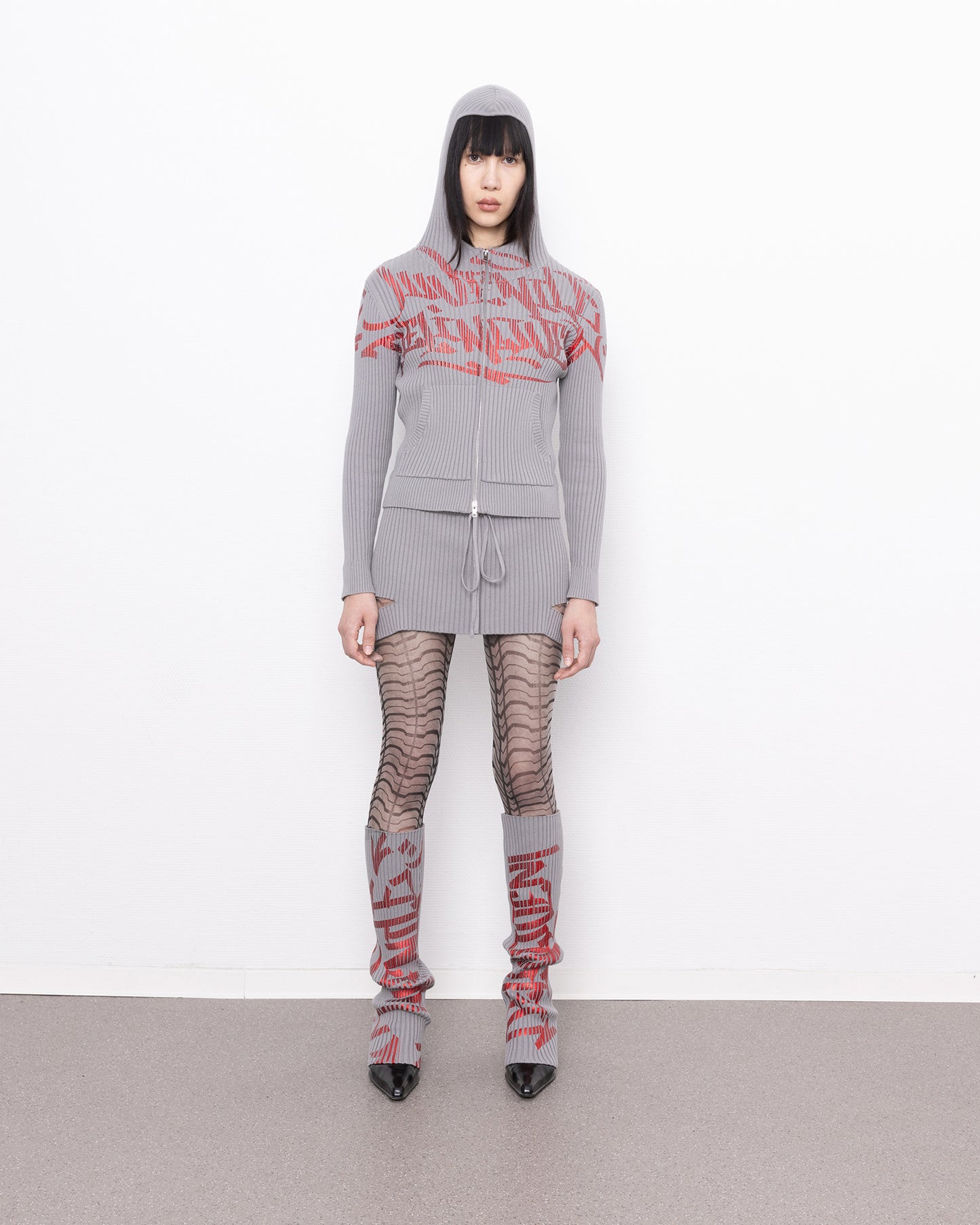 delinquent jacket grey