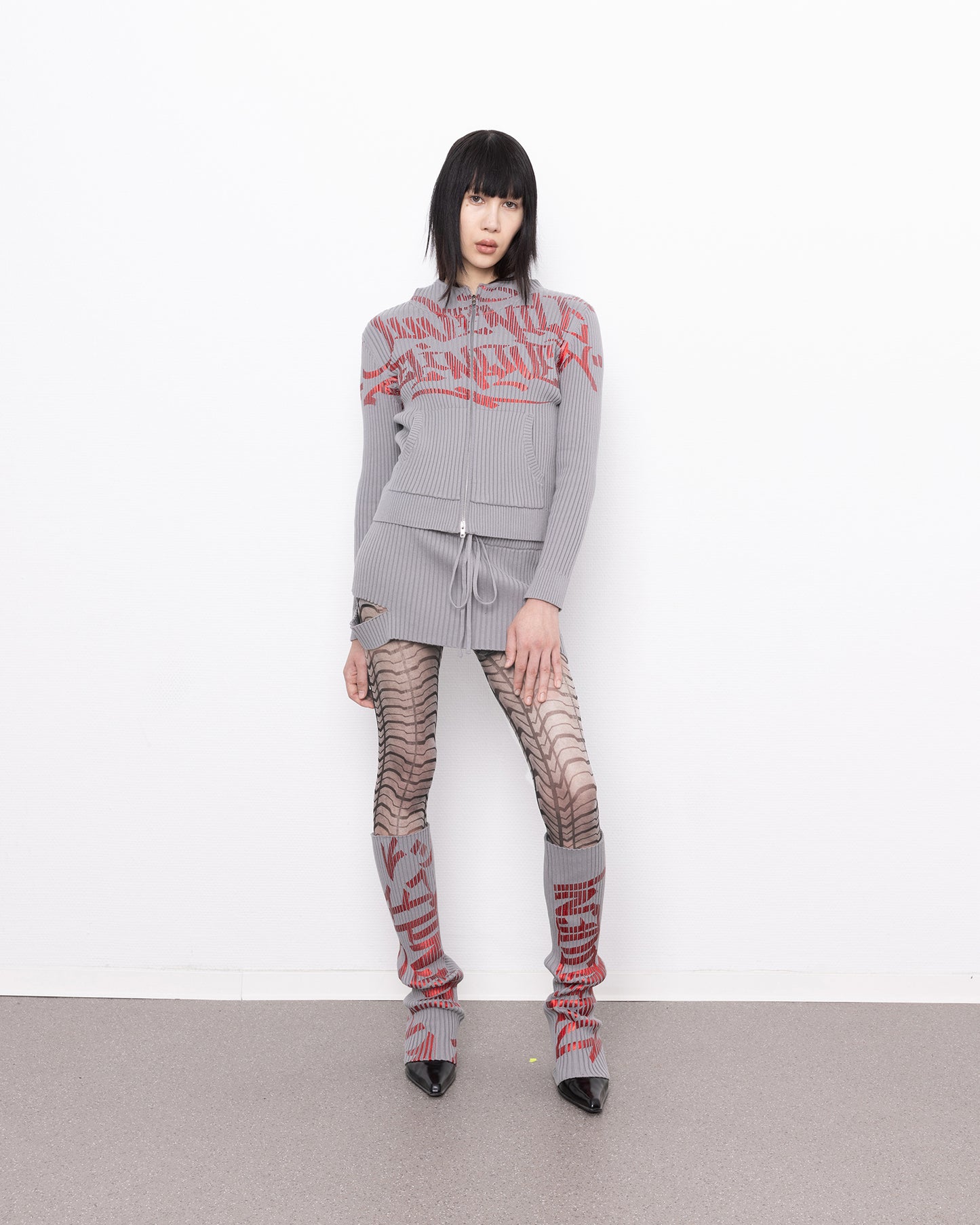 delinquent jacket grey