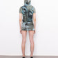 rune hooded fine knit top