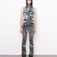 vandalist hooded fine knit dress