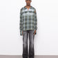 tartan teeth fine knit polo