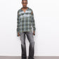 tartan teeth fine knit polo