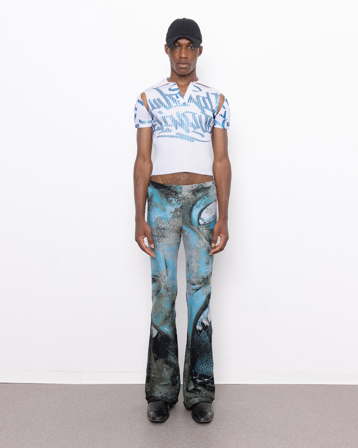 rune fine knit flared leggings