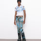rune fine knit flared leggings