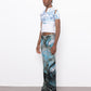 rune fine knit flared leggings