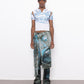 rune fine knit long wrap skirt
