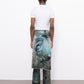 rune fine knit long wrap skirt