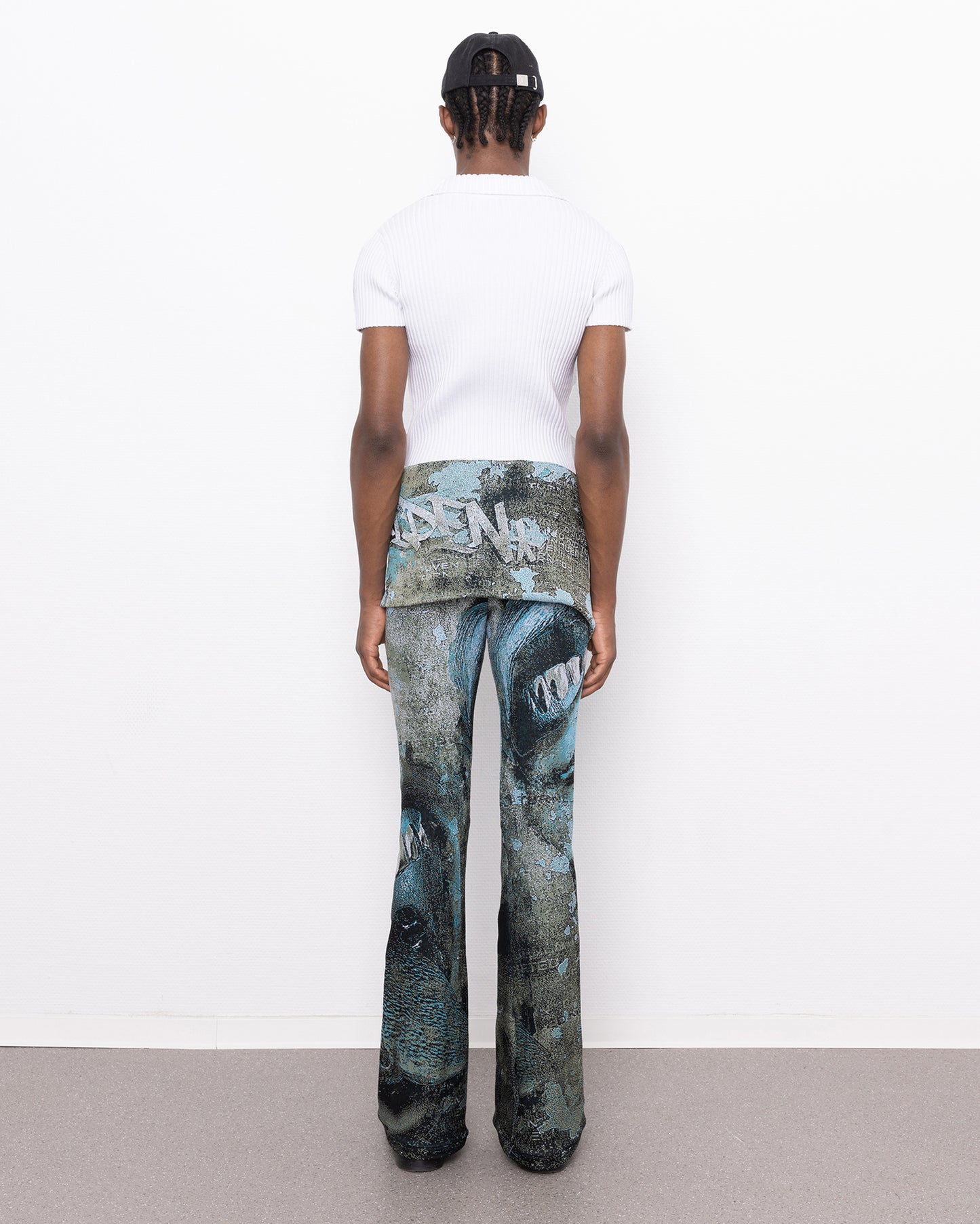 rune fine knit wrap skirt