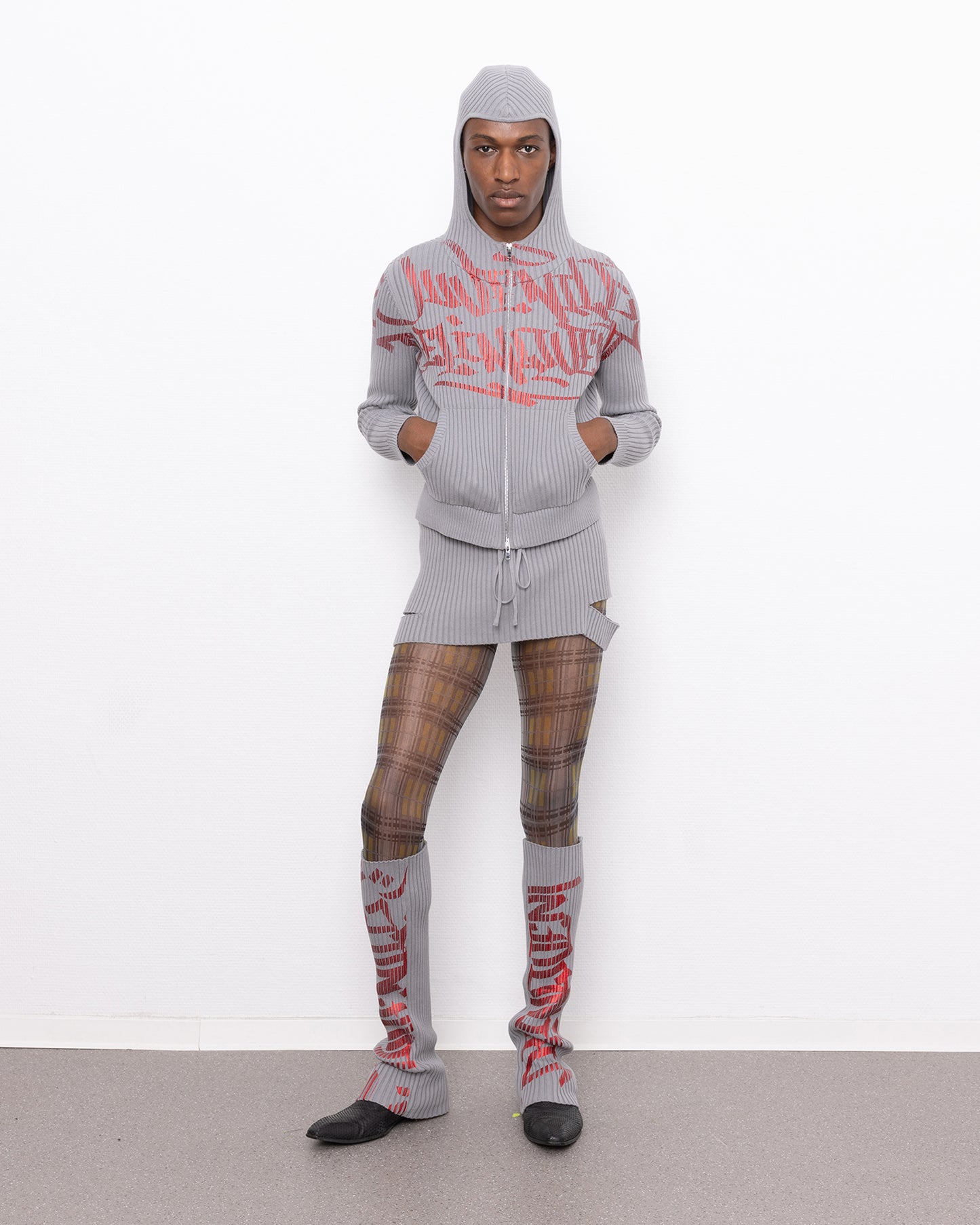 delinquent skirt grey