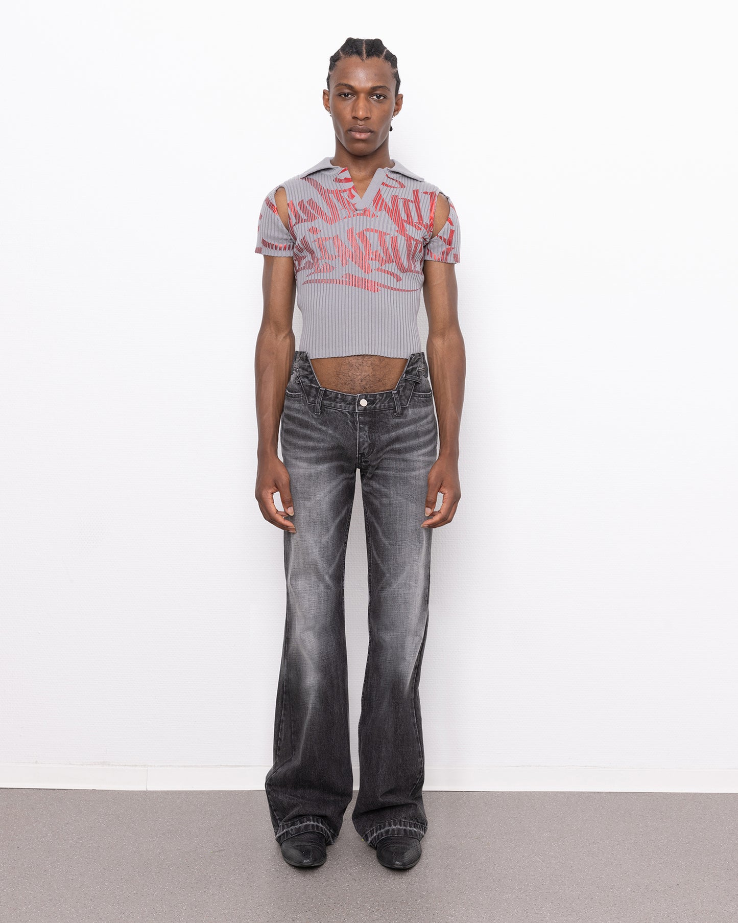 delinquent polo grey